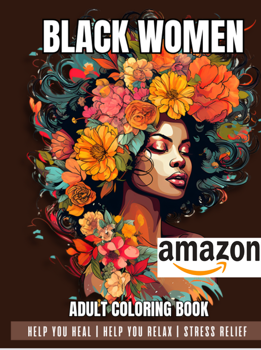 Black Women Adult Coloring Book - (Physical Copy)